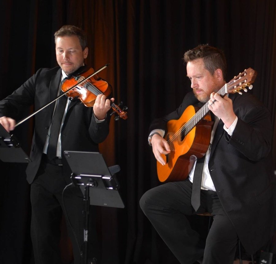 Brett Floyd with violin