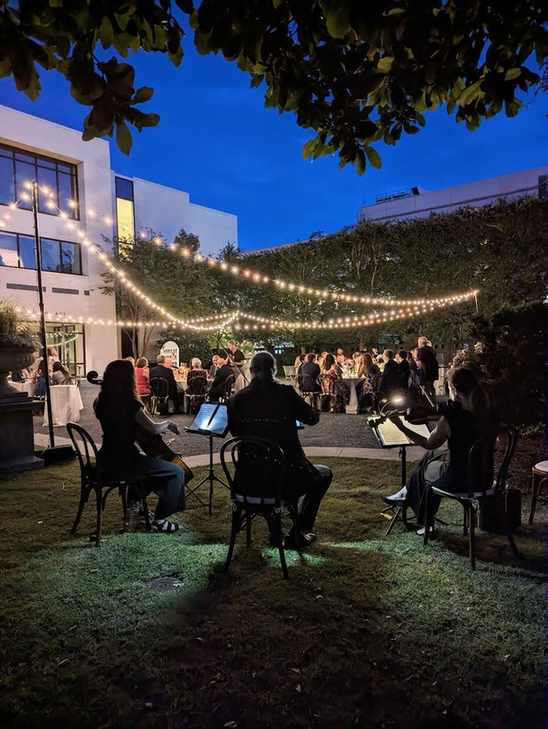 Cafe lighting over event space