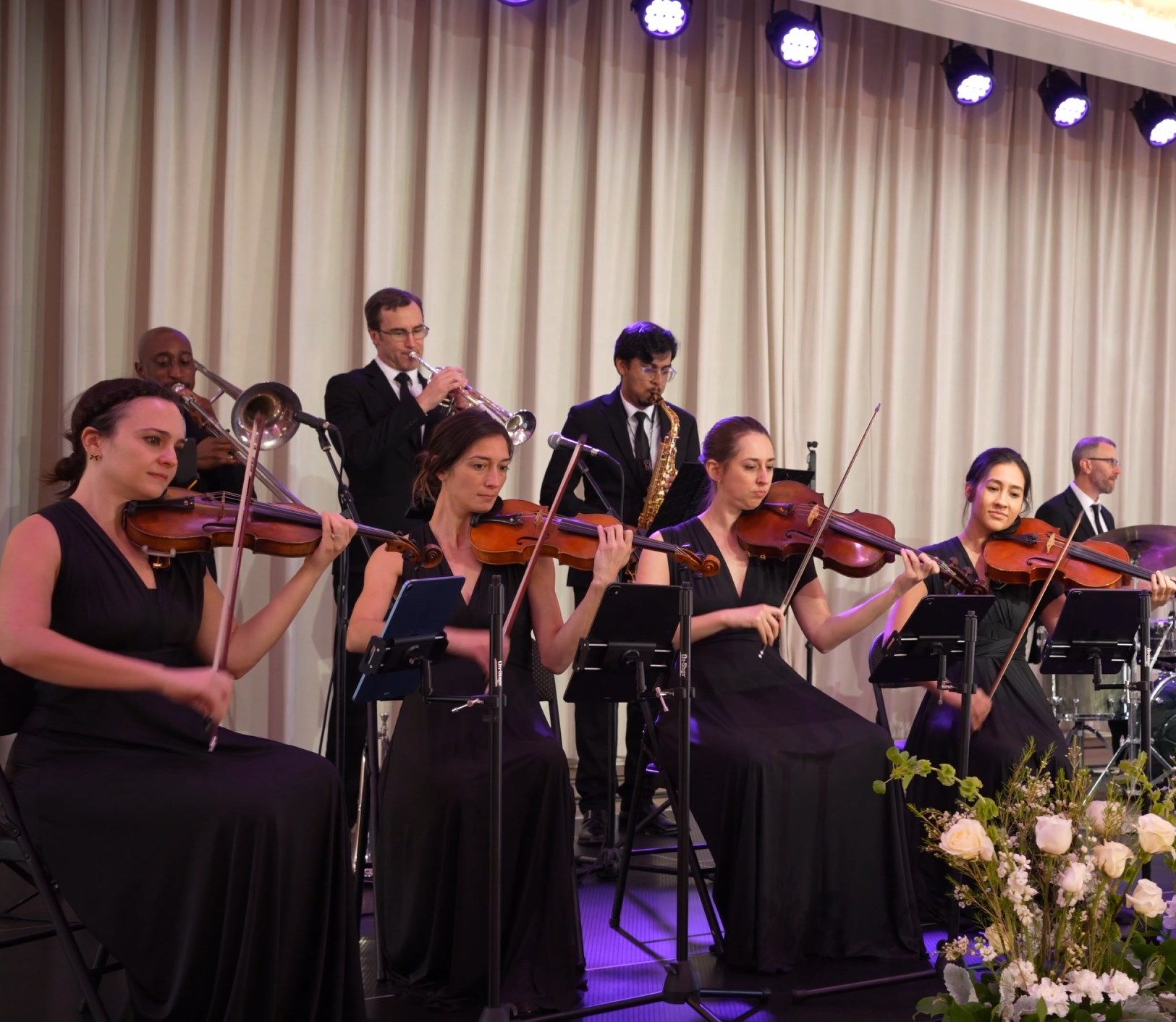 Avon Society Band horns and strings