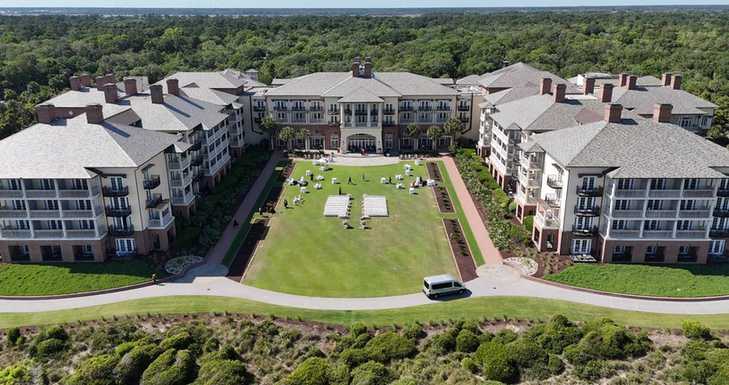 Kiawah resort wedding setting