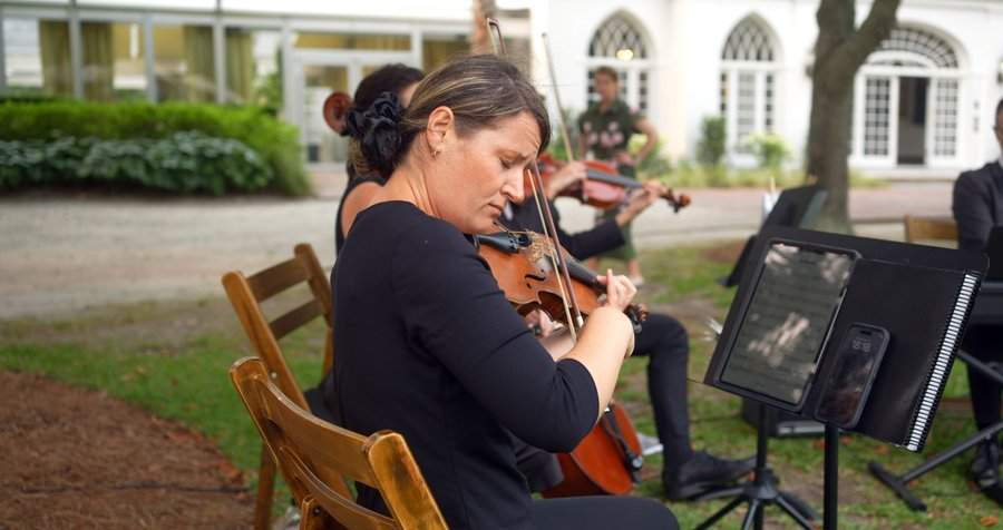 Piano and strings at Lowndes Grove