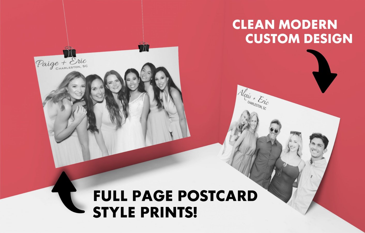Glam photo booth setup