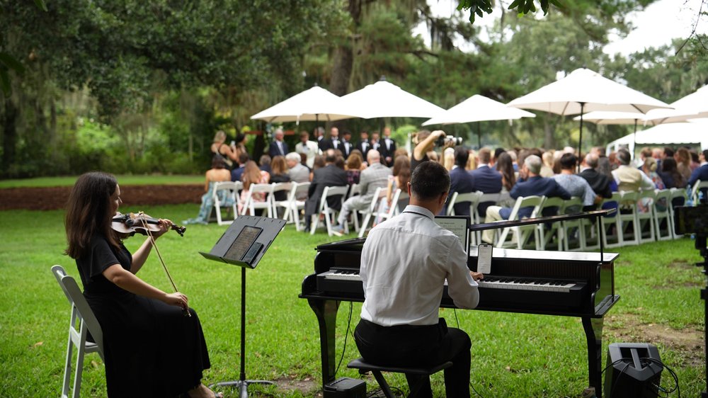 Piano and violin ceremony